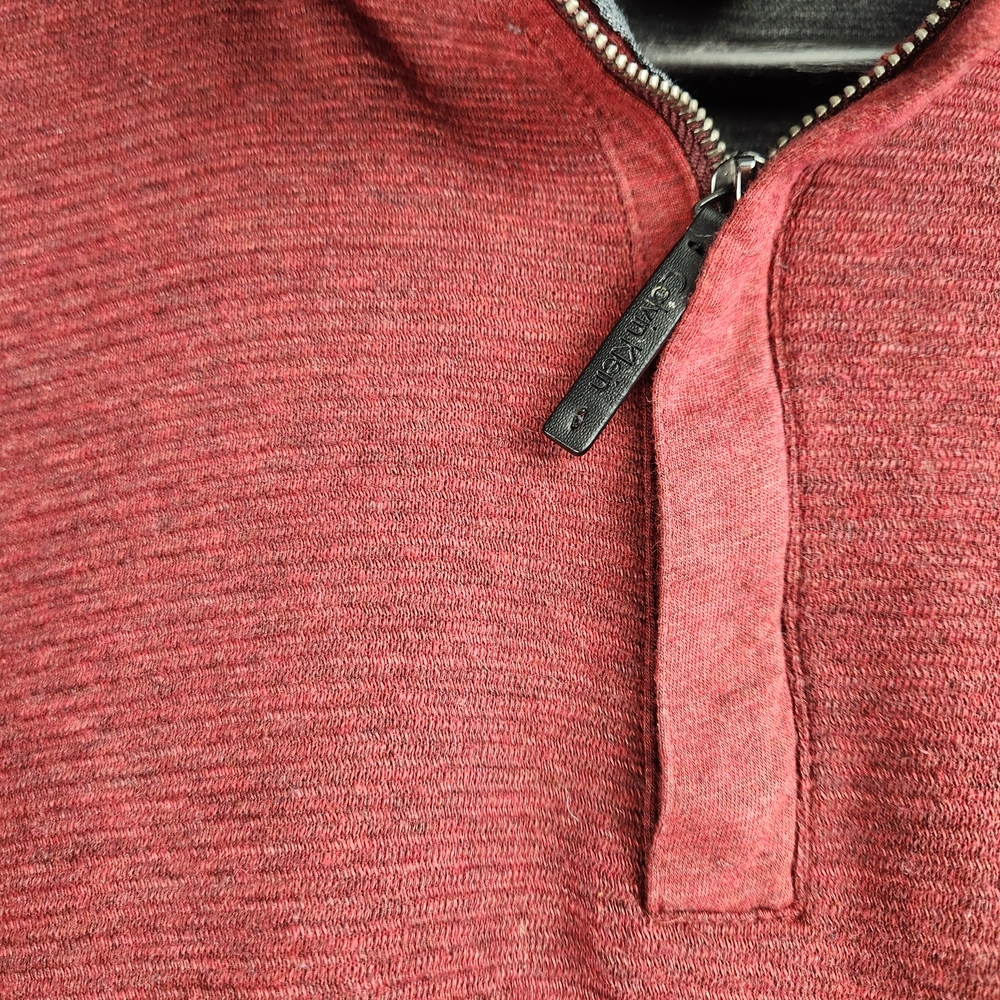 Mens Calvin Klein Red Knit Sweater Pullover - Picture 14 of 14
